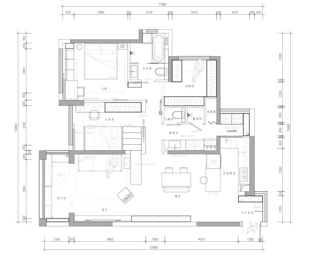 佛山南海97㎡旧房改造设计-37