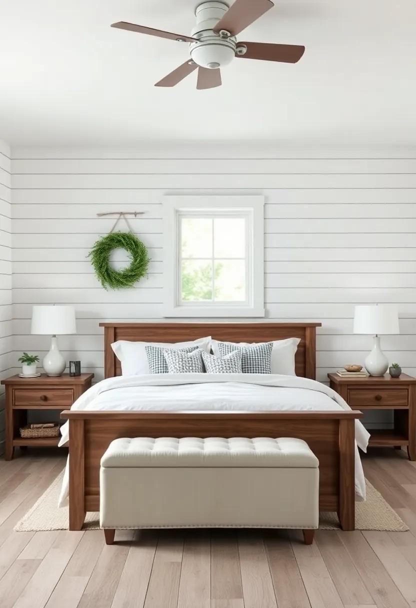 打造带护墙板的农舍风卧室-56