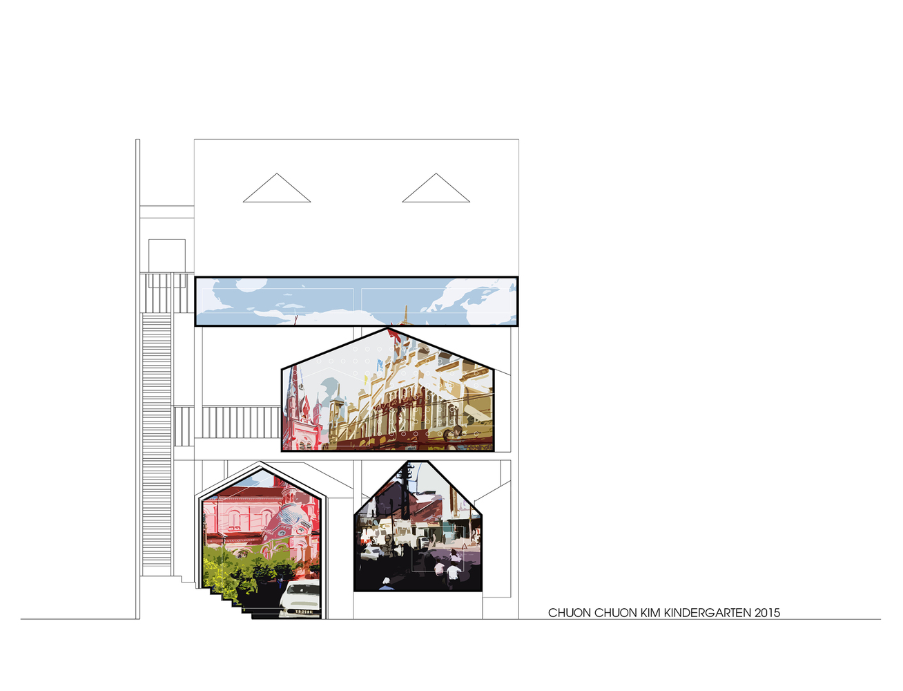 越南 Sài G‘n 的灵活多功能私立幼儿园设计-47