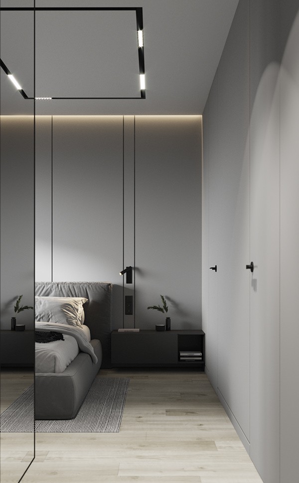 高级灰色系小空间公寓设计 超精致-18