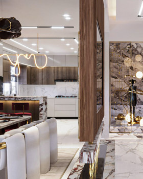 Serene Modern Living Room-Interior Design Visualization