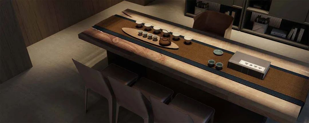 常恩设计 | 雅黑璞木极简风私宅，诠释空间高级感与时尚感-25