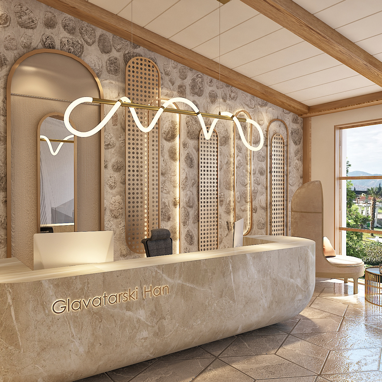 Glavatarski Han 酒店大堂及餐厅设计丨保加利亚-3