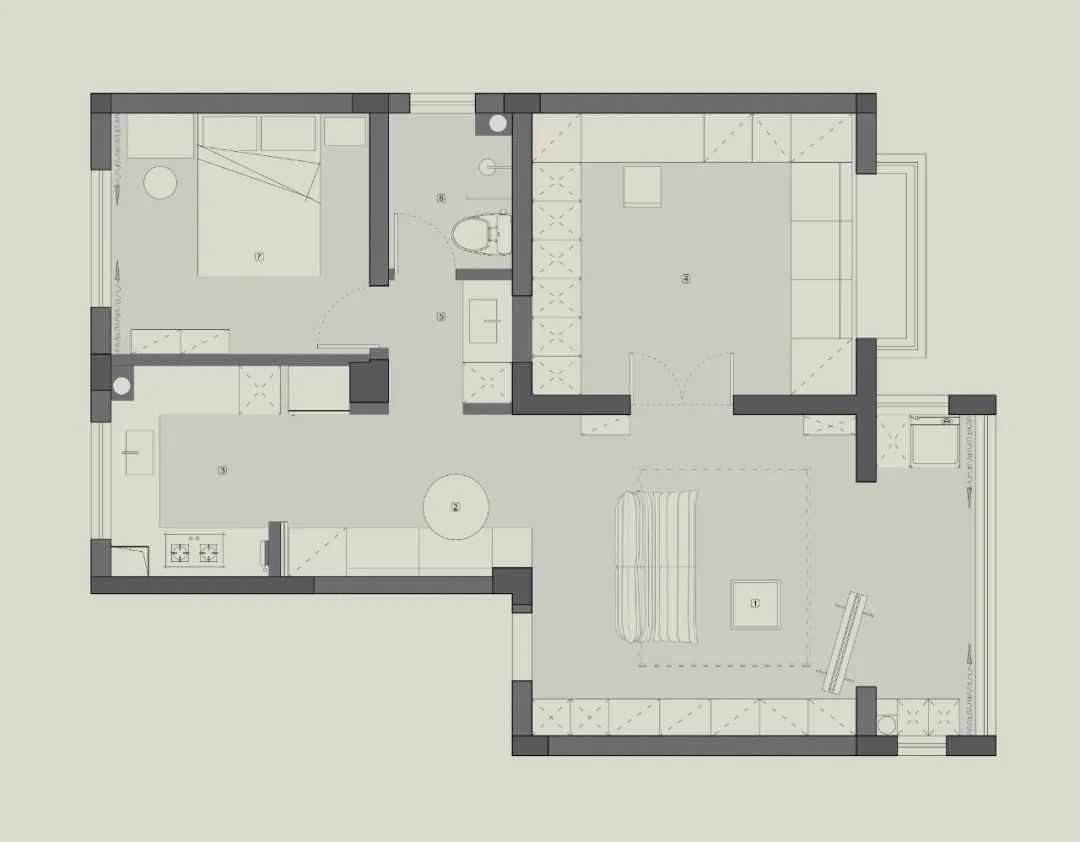 新作 · Mewtopia:66m² 人与猫的共享空间丨未止工作室-9