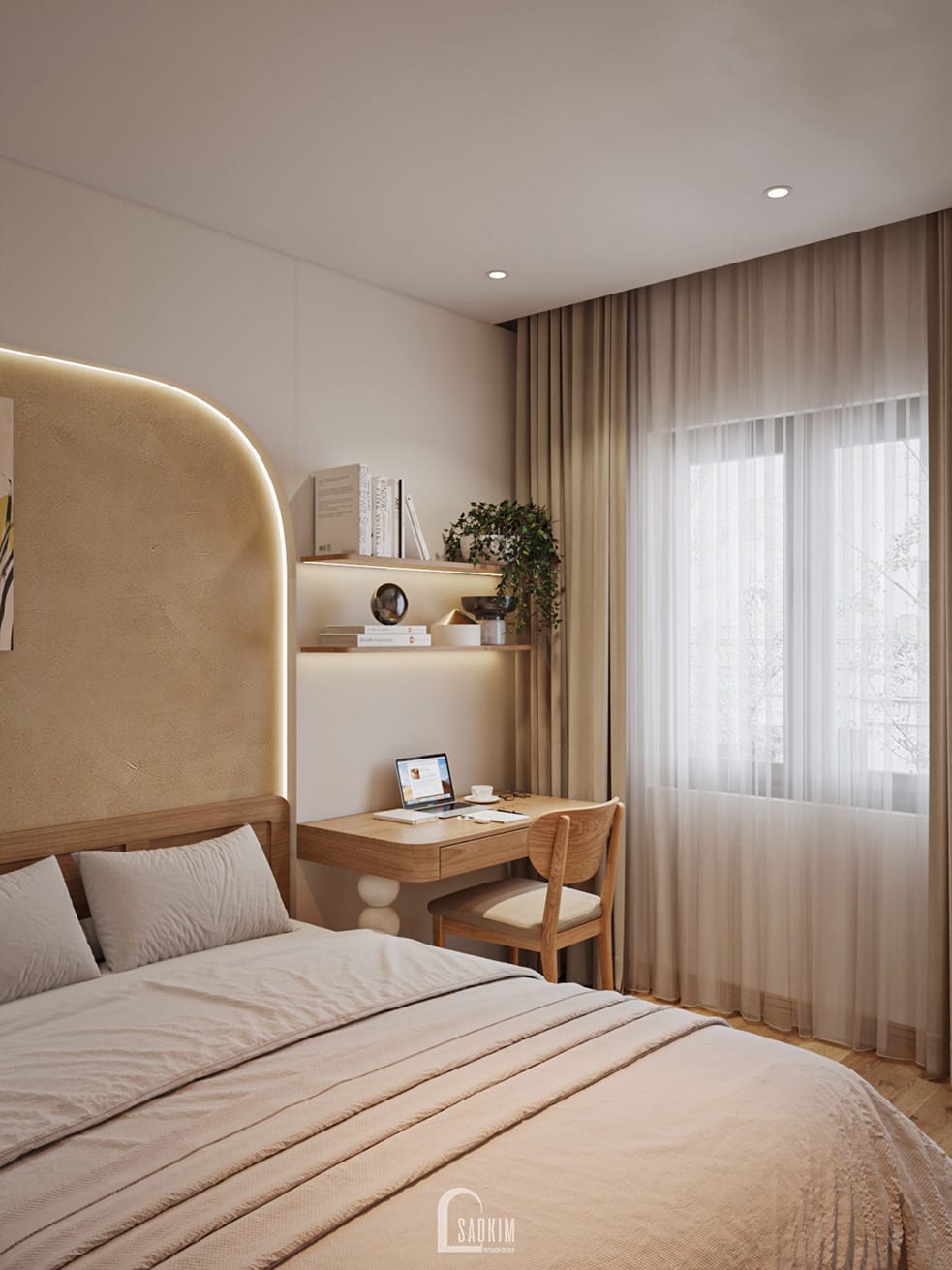 50m² 5 层Japandi风格联排别墅设计丨越南河内-24