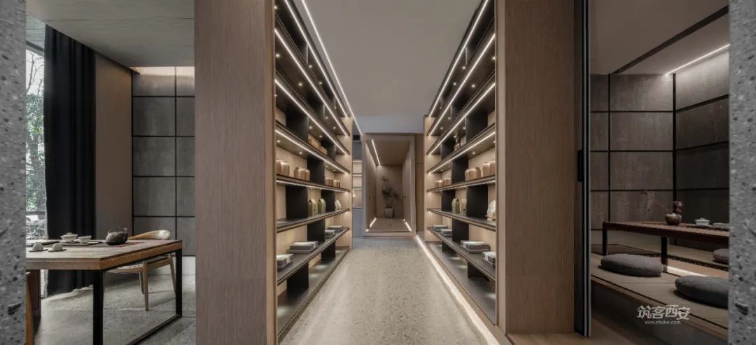 观想设计·蔡飞 | 西安茶空间 | 新旧融合,静谧清雅的茶文化体验-28