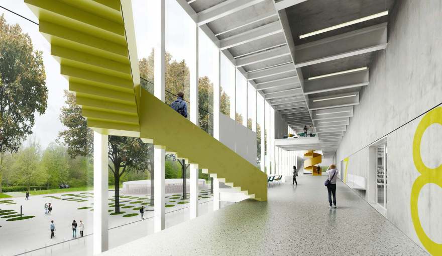 O 楼 学院楼
注:这里gebouw可能是荷兰语等语言中建筑、楼的意思,O推测是该建筑的编号之类,faculty building常见意思是学院楼 丨比利时安特卫普-8