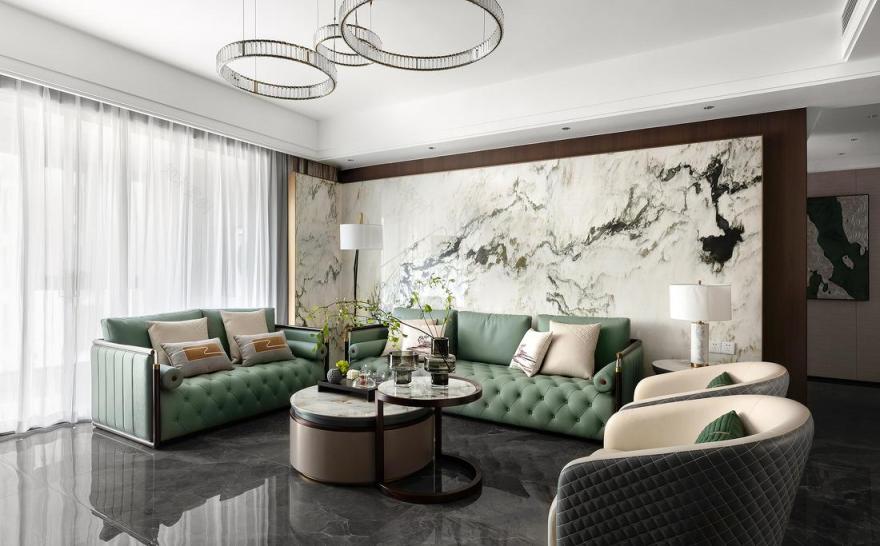 雅奢东方 · 中式轻奢三代同堂的家-5