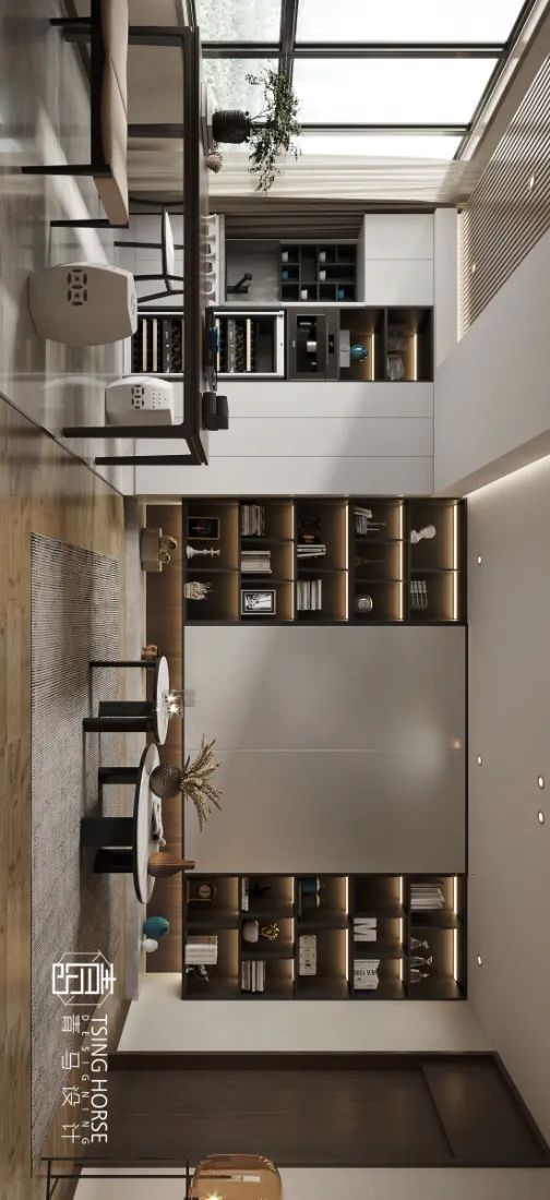 马斌打造 243㎡现代轻奢空间，诠释低调奢华生活情调-32