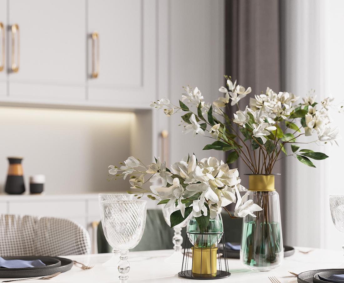 伊丽莎白轻美式浪漫家居设计-13