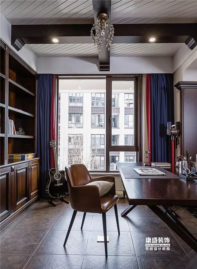 康盛装饰┃180㎡美式复古私宅·一步一景的视觉盛宴-90