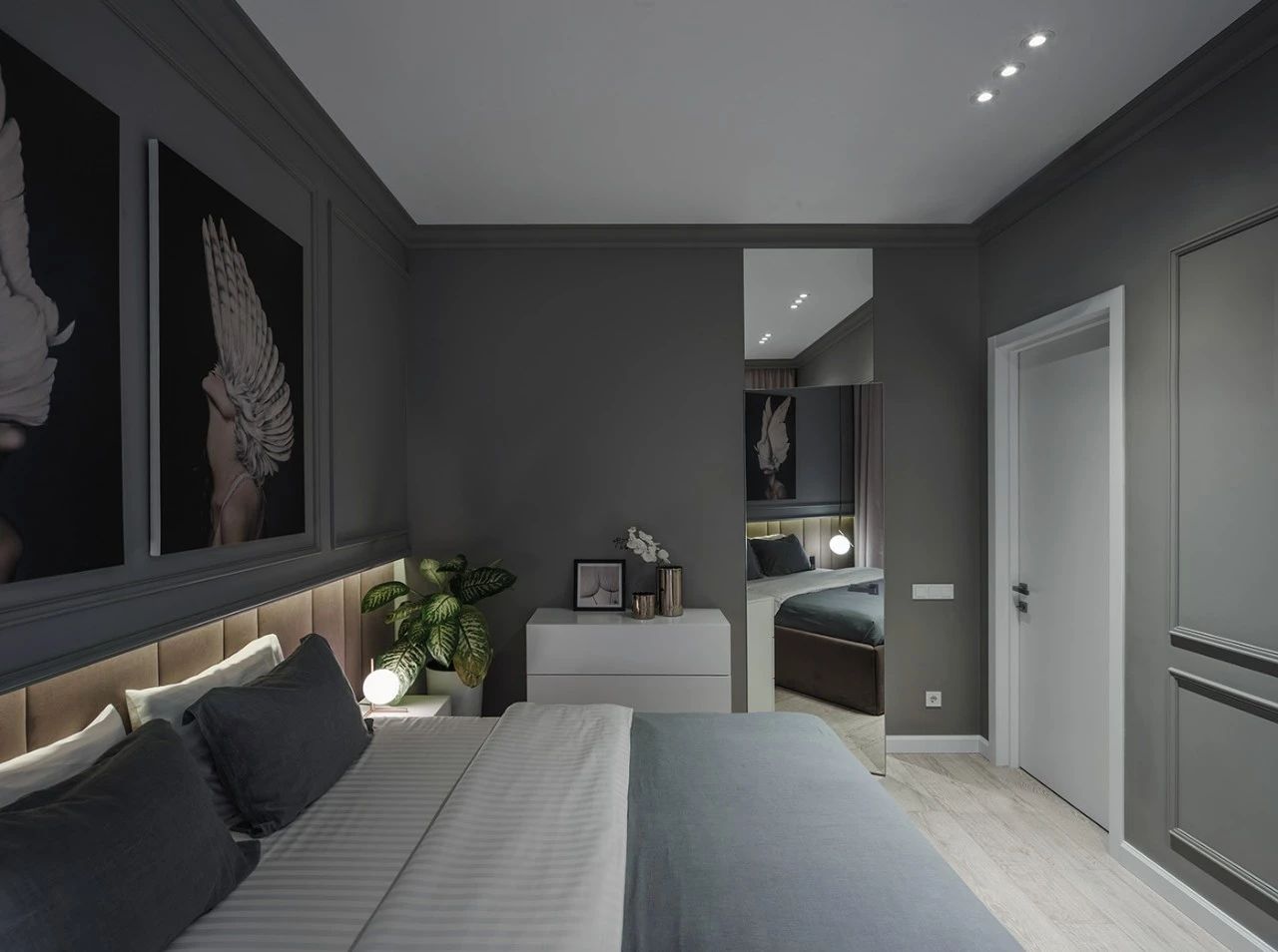现代灰色家居设计丨乌克兰基辅丨时尚建筑师-31