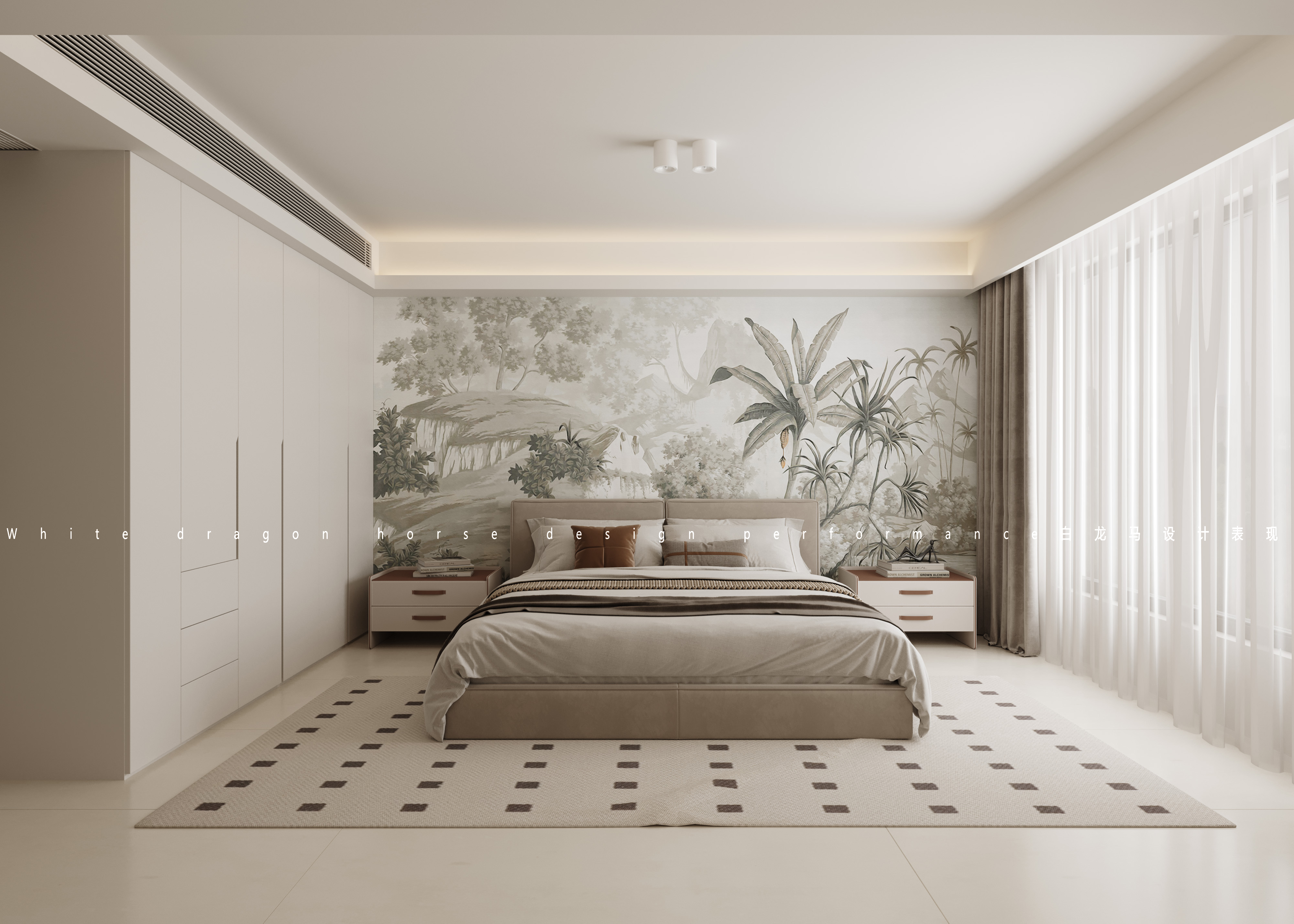 现代客餐厅——白龙马效果图-7