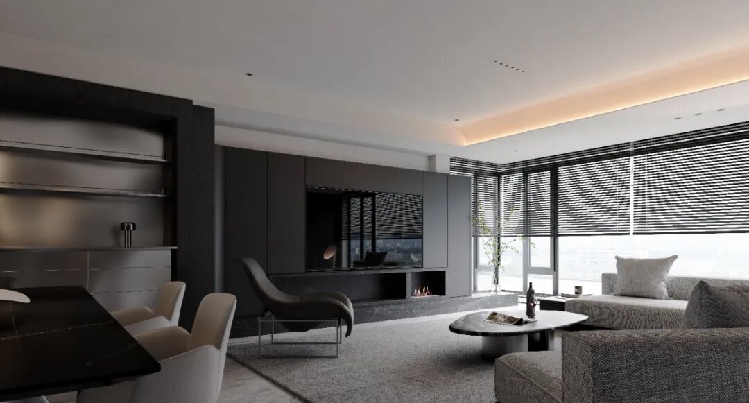 FANYUESTUDIO|江上印180㎡精装改造·现代意式黑奢婚房-34