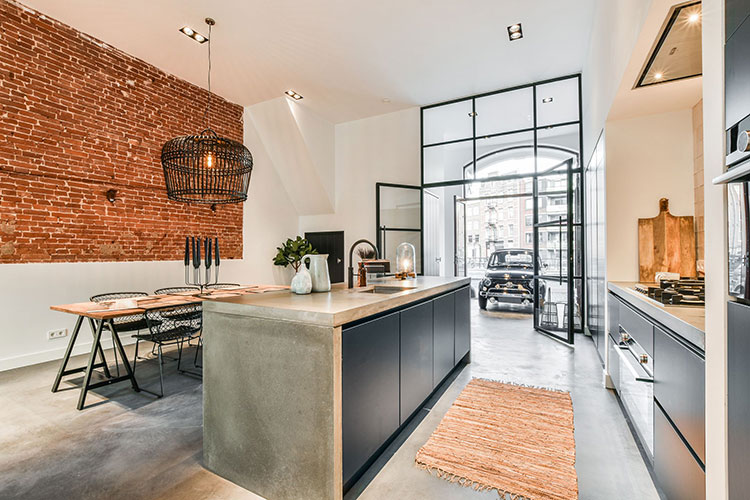 Amsterdam 工业风公寓设计-4