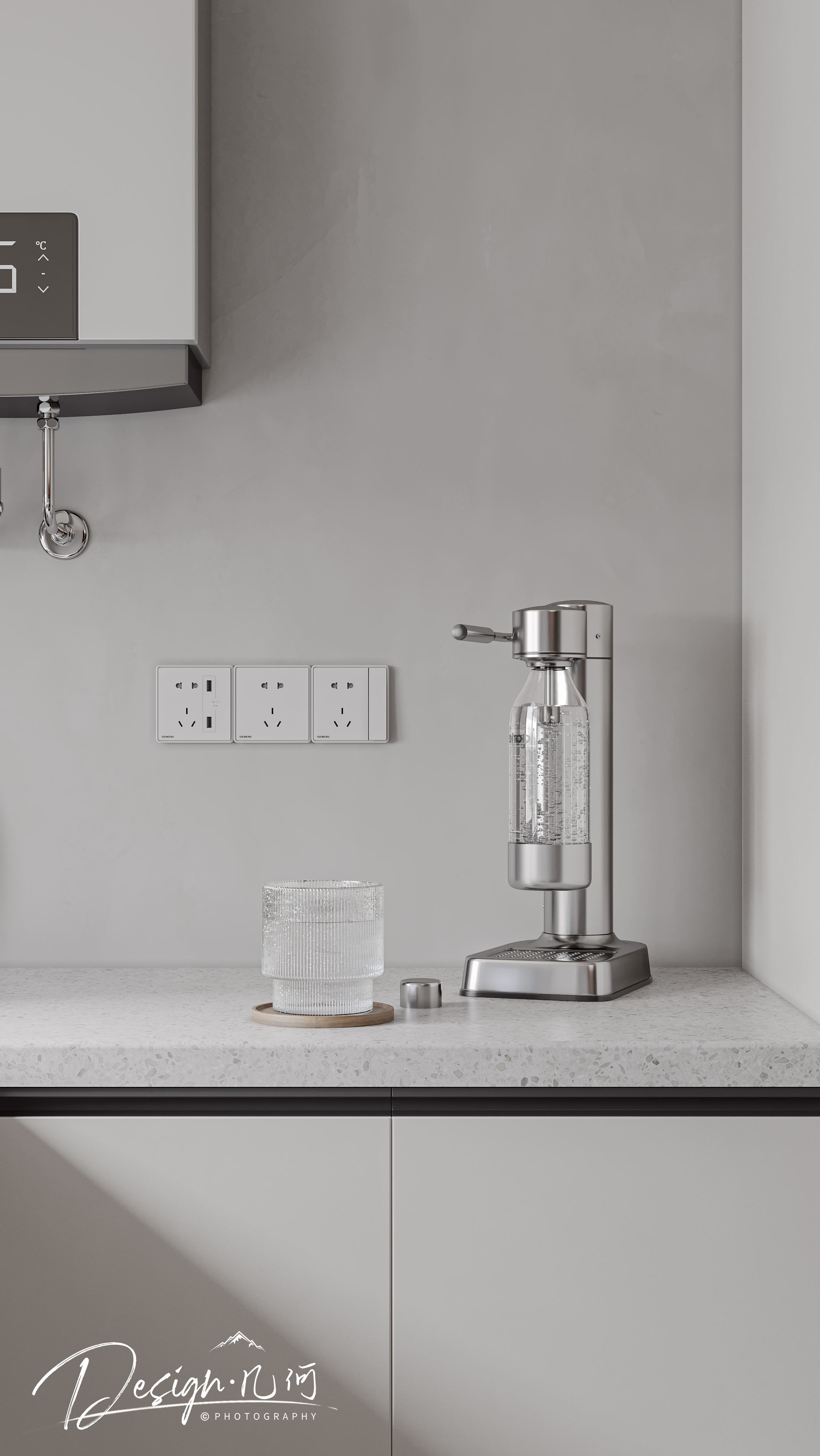 几何空间视觉表现 | 华润瑞府现代极简纯色客餐厅-28