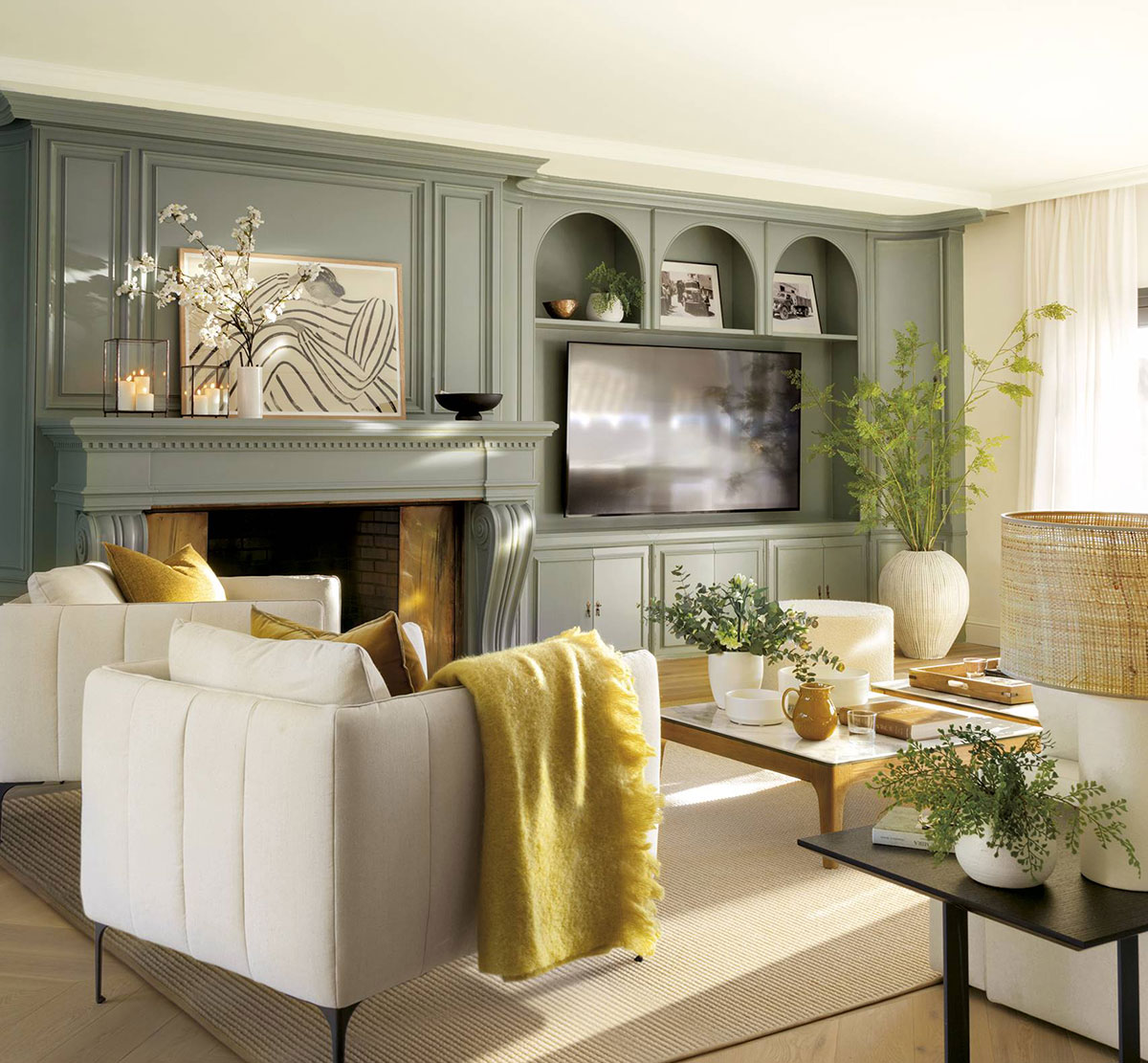 自然色调的优雅公寓设计-1