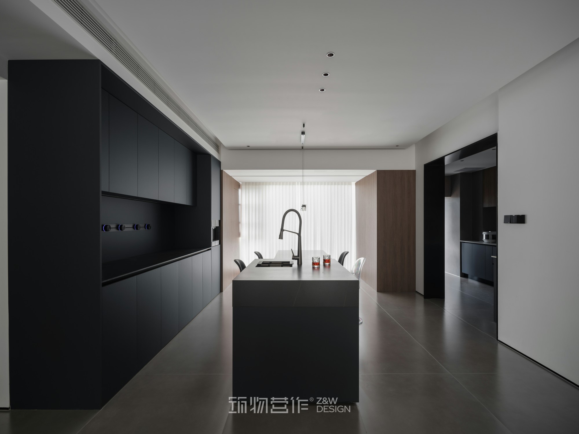 筑物营作实景|180㎡暗调极简婚房设计-32