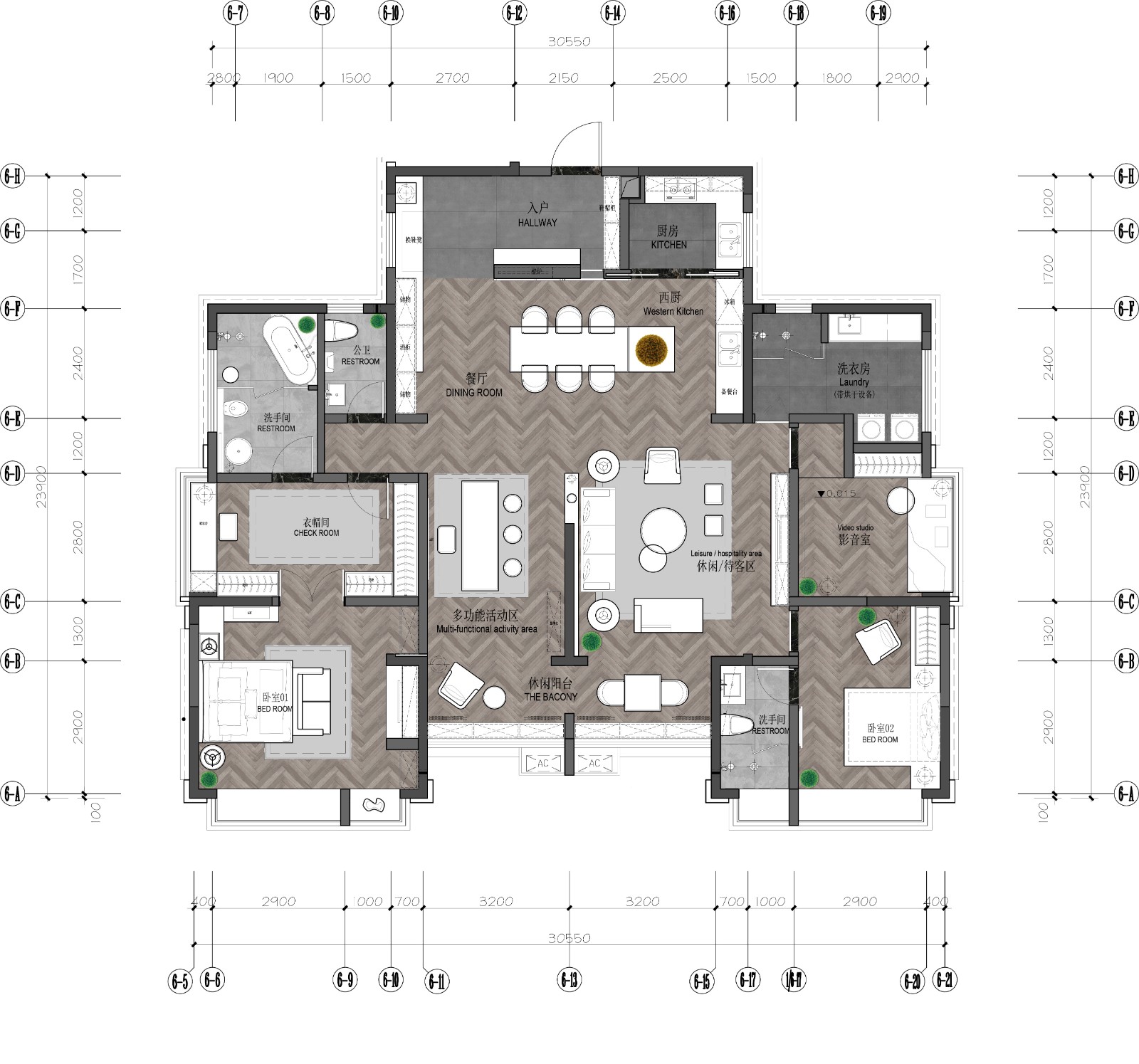 传统材料演绎现代生活美学 | 私人住宅设计案例-1