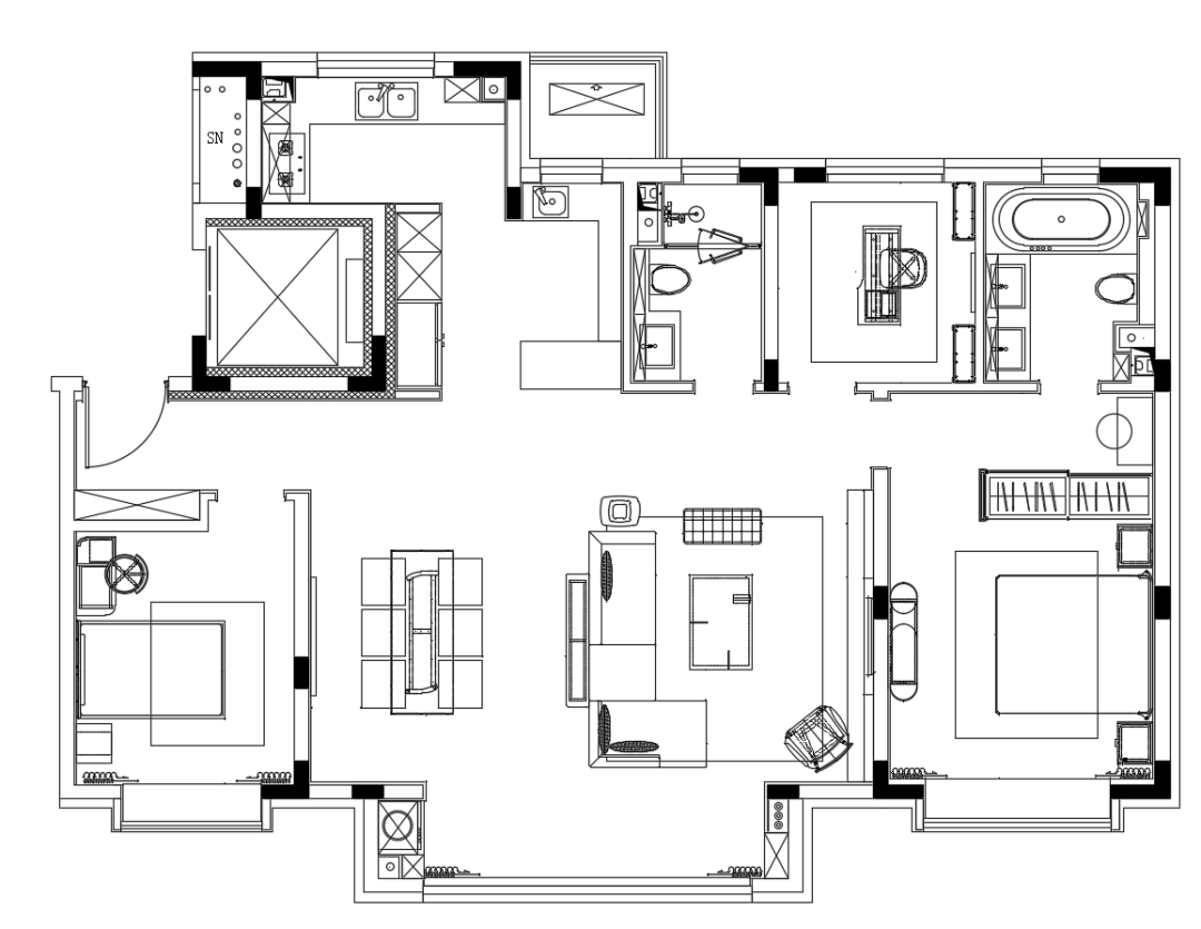 隆基泰和·紫樾宸府样板间丨中国天津丨元禾大千(软装),北京集意宴空间设计有限公司(硬装)-33
