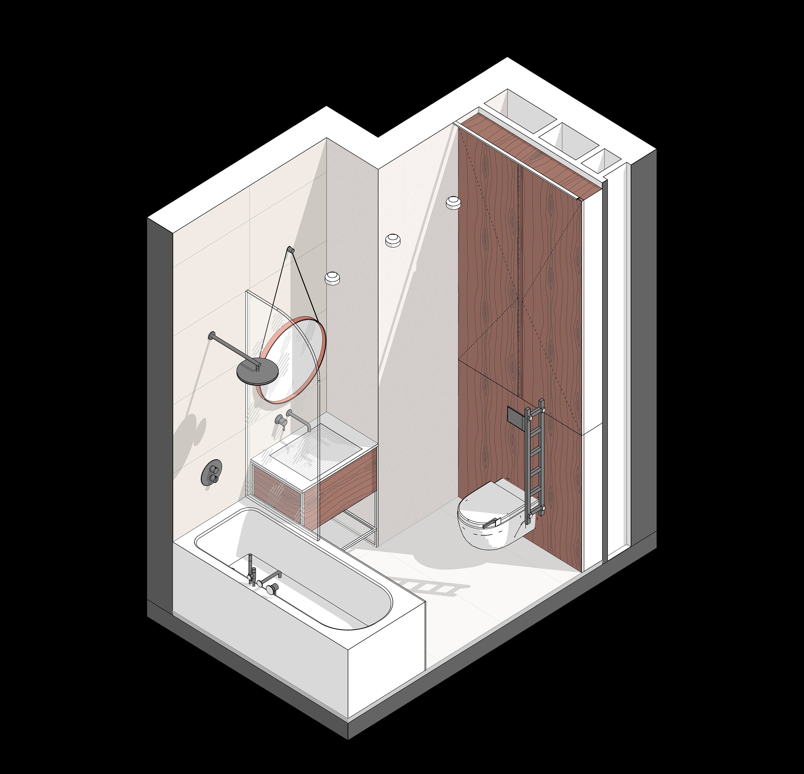 64㎡多彩小空间公寓设计-23