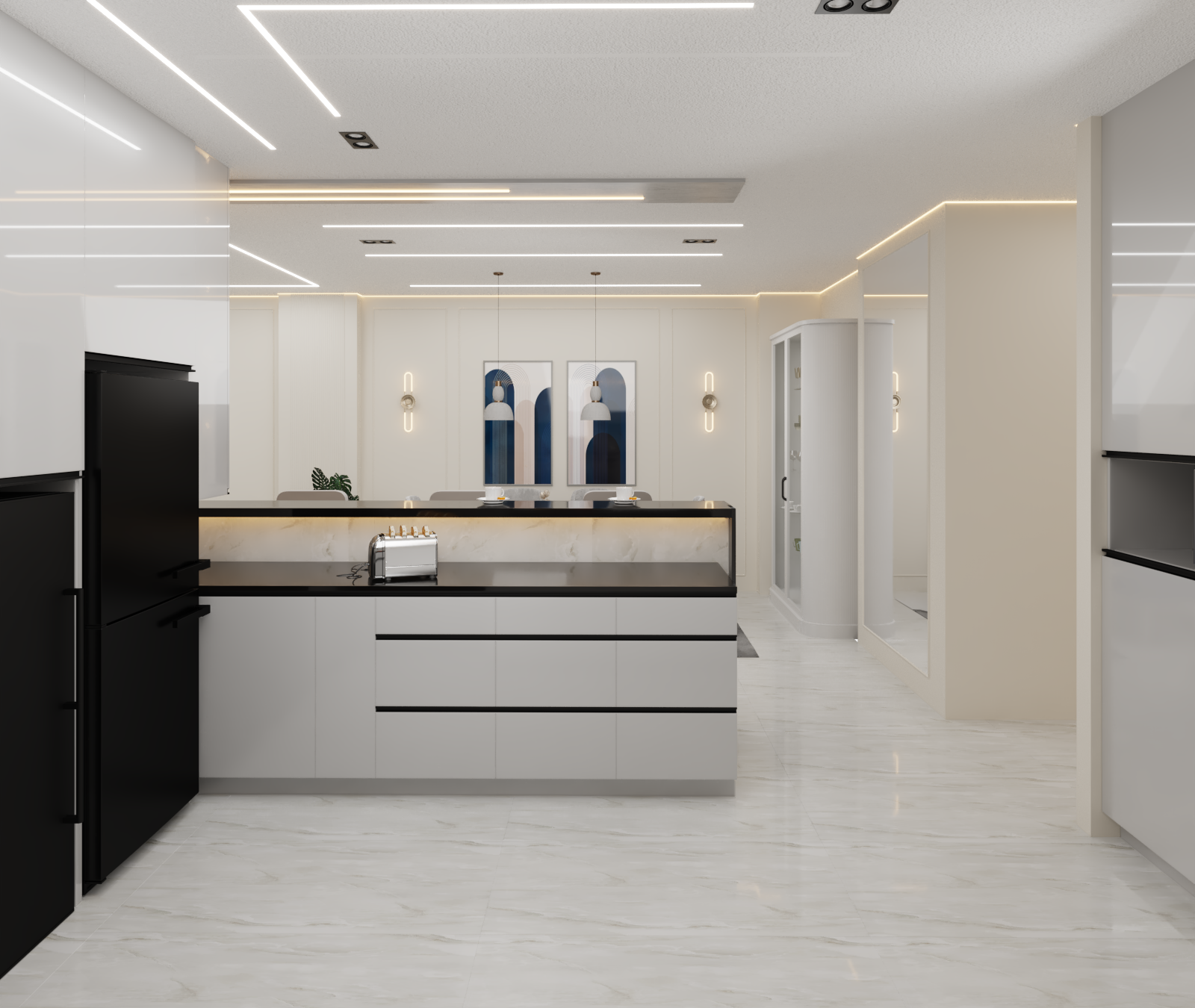 住宅公寓室内设计与装修项目丨埃及丨mohamed mohsen-30