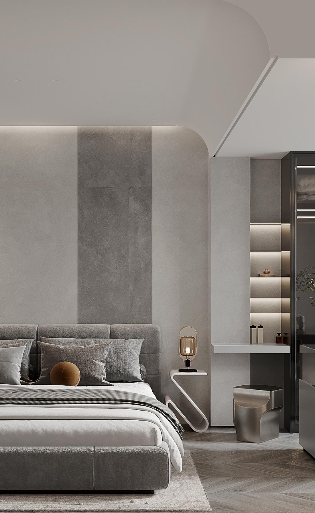 设计师施元海丨别墅丨TEAM-CSID-灰白印象【精要主义】-7