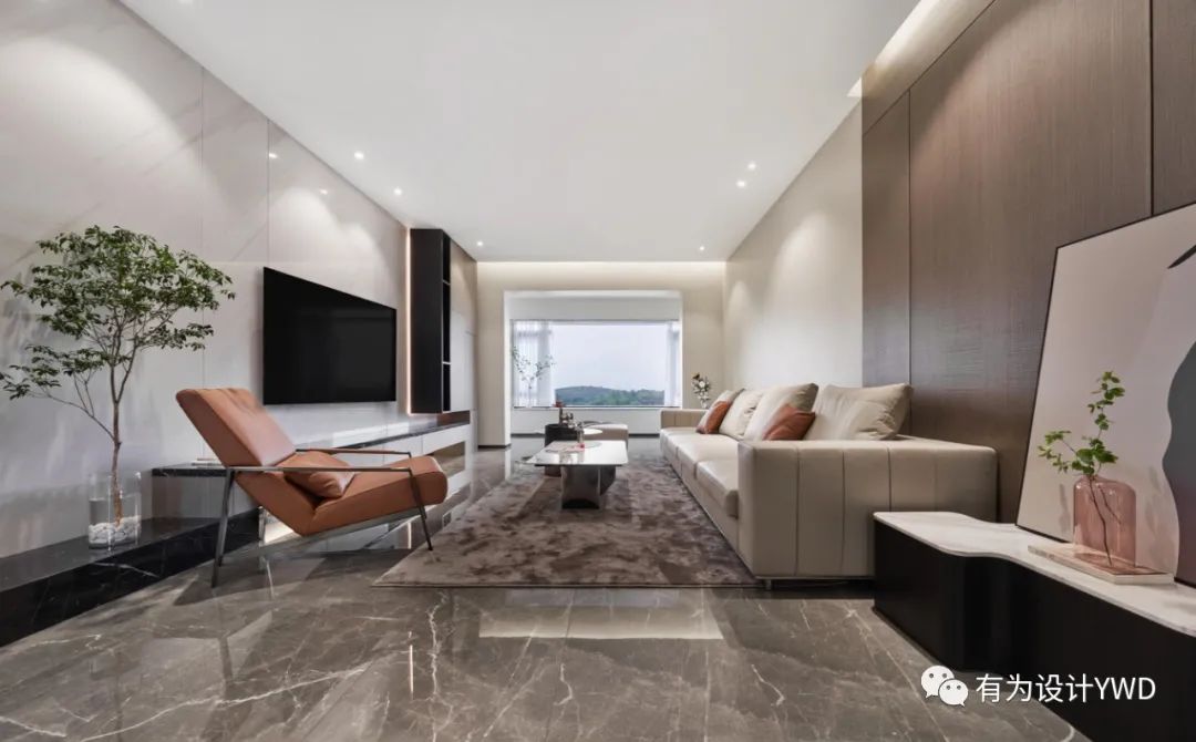 意式轻奢,橙色余晖下的 158㎡大宅设计丨中国佛山丨佛山有为室内设计有限公司-23