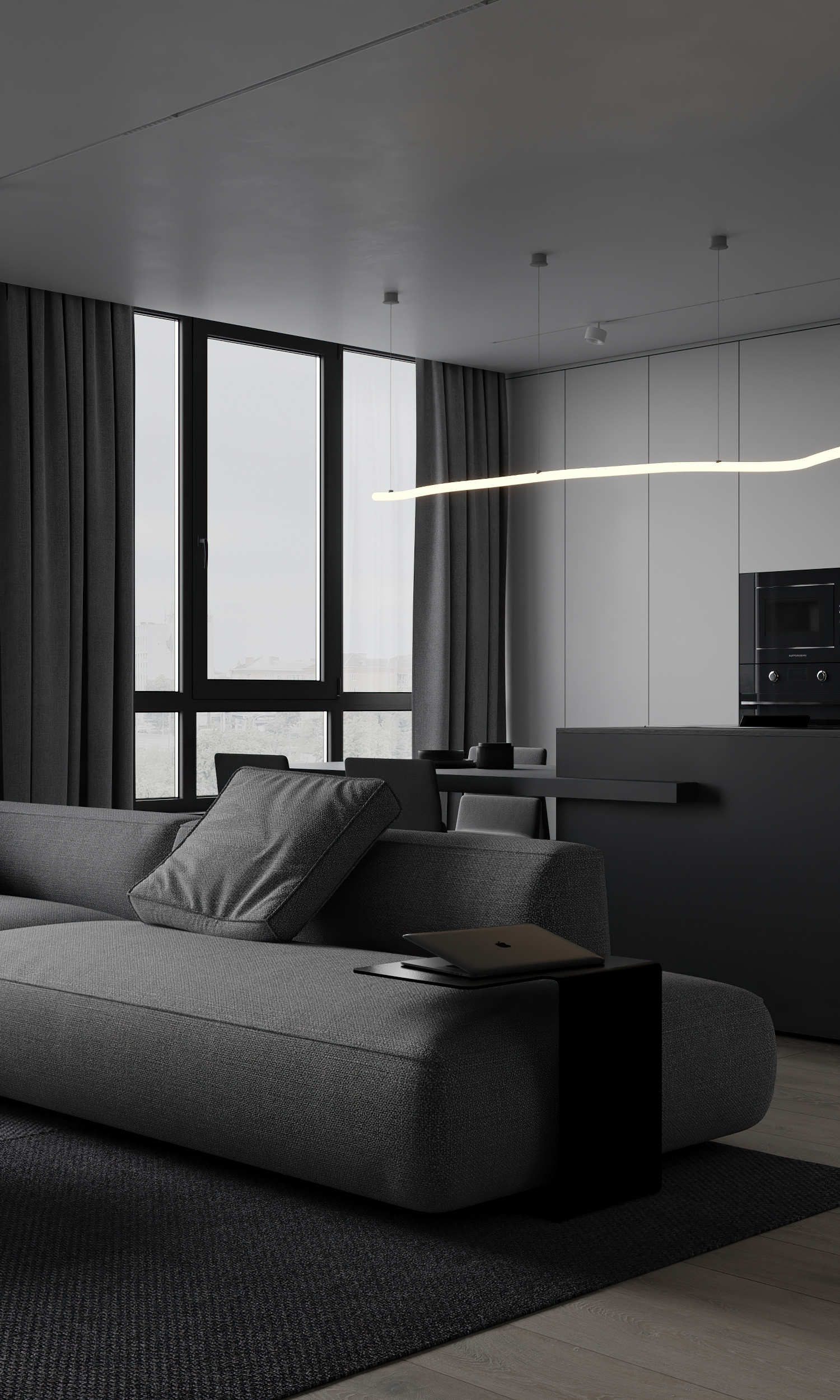 72平 小户型现代简约空间设计-3