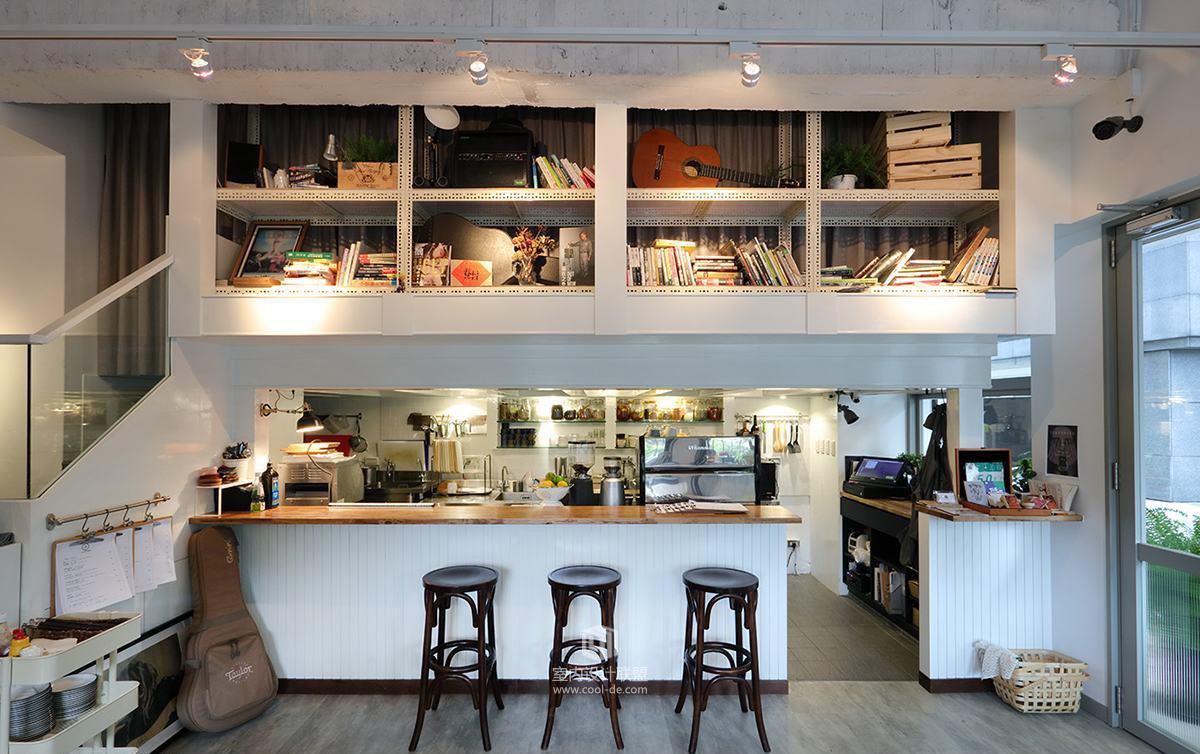 名尧设计--小清新质感 轻工业咖啡厅-25