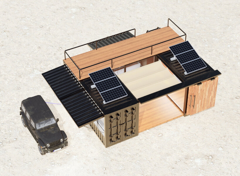 Jeep 集装箱房屋 | 可建在任何地方的太阳能移动住宅-6