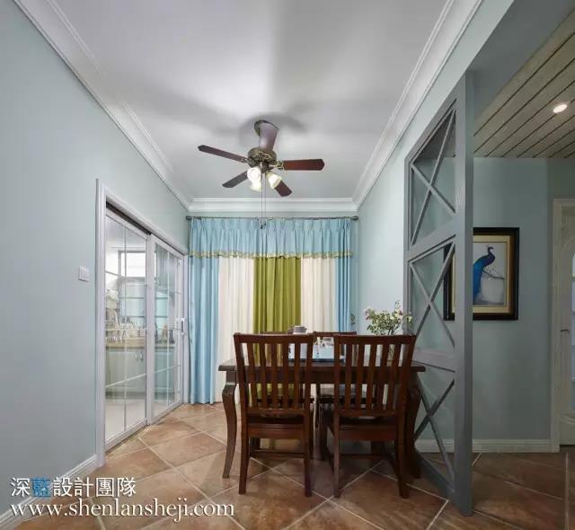 夏日抹茶——120㎡简约美式小清新-35