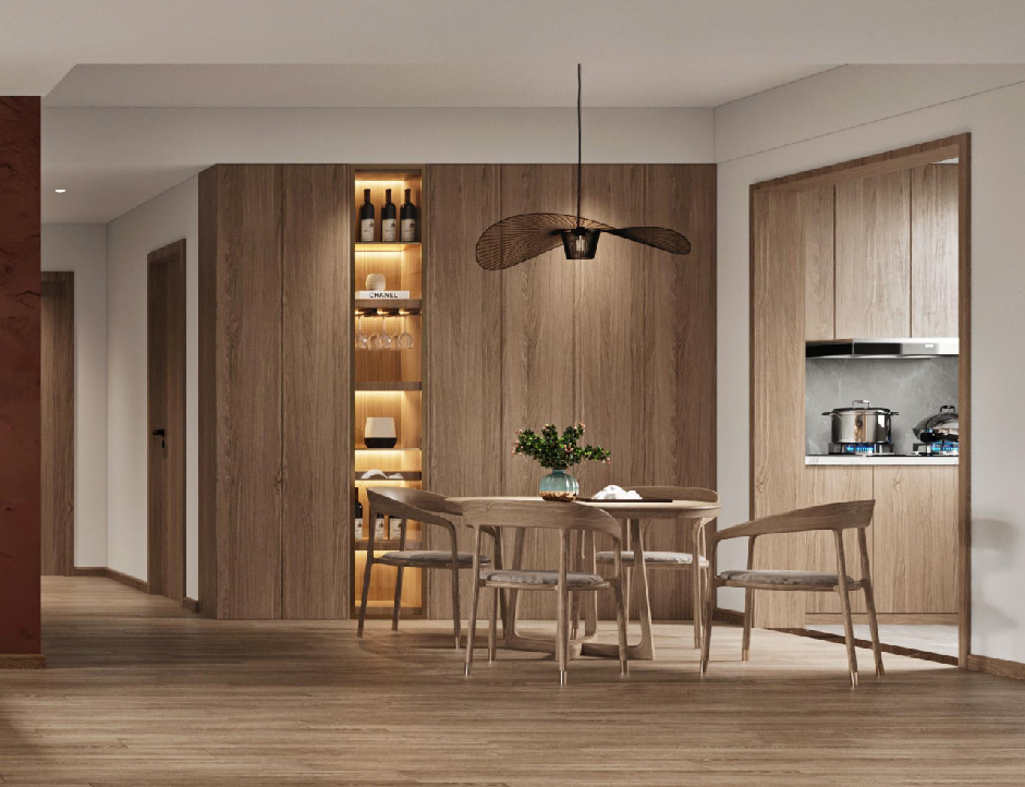 现代时尚之家 · 西安万家灯火复室住宅设计丨中国西安丨西安.大小空间设计-28