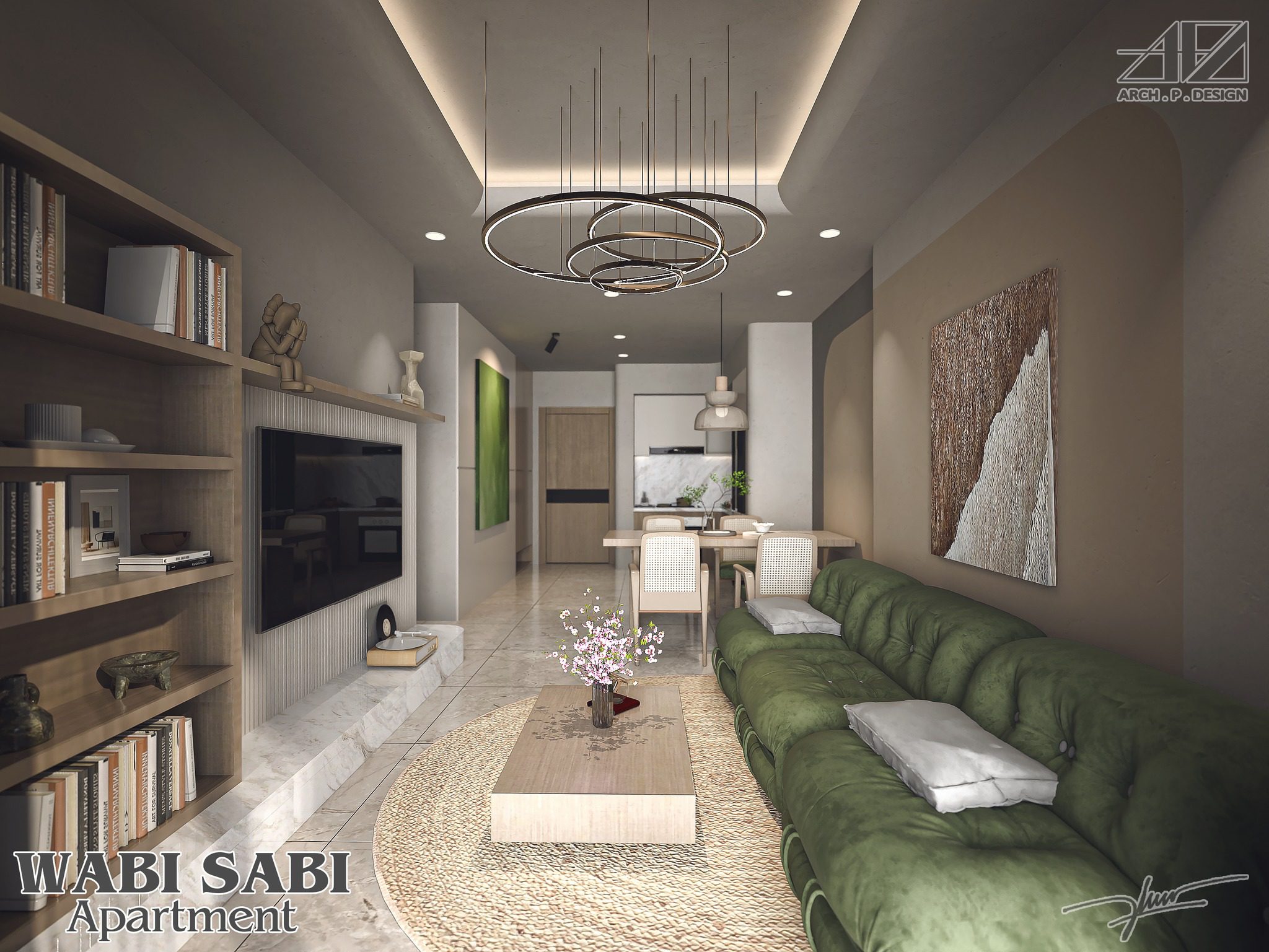 15122. Free Sketchup Wabi- Sabi Interior Model-1