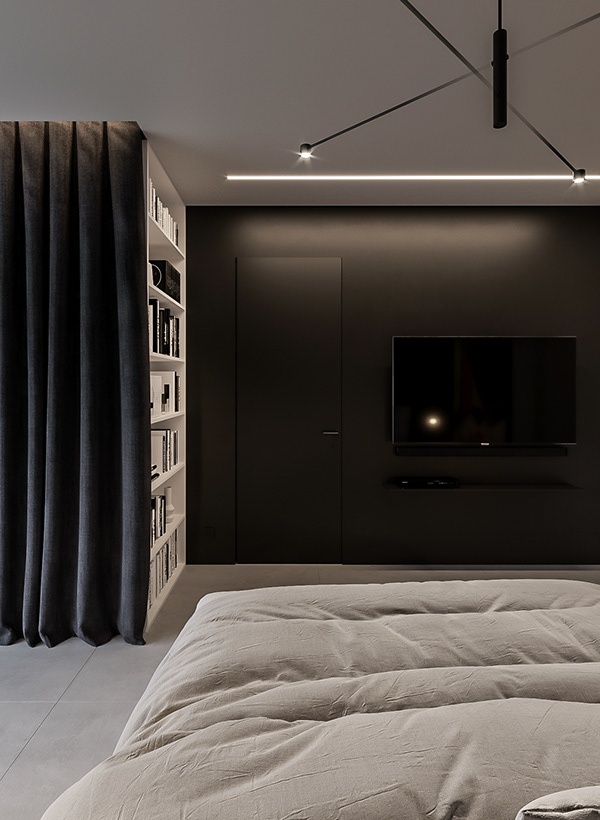 深色系别墅设计-14