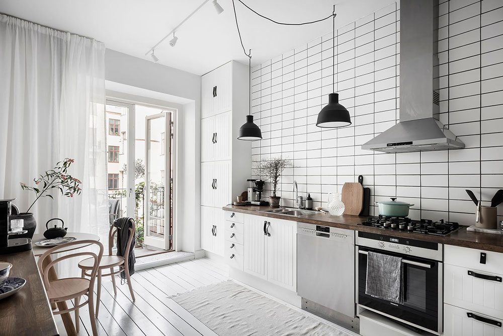 北欧风格清新公寓,色彩碰撞的宁静空间-24