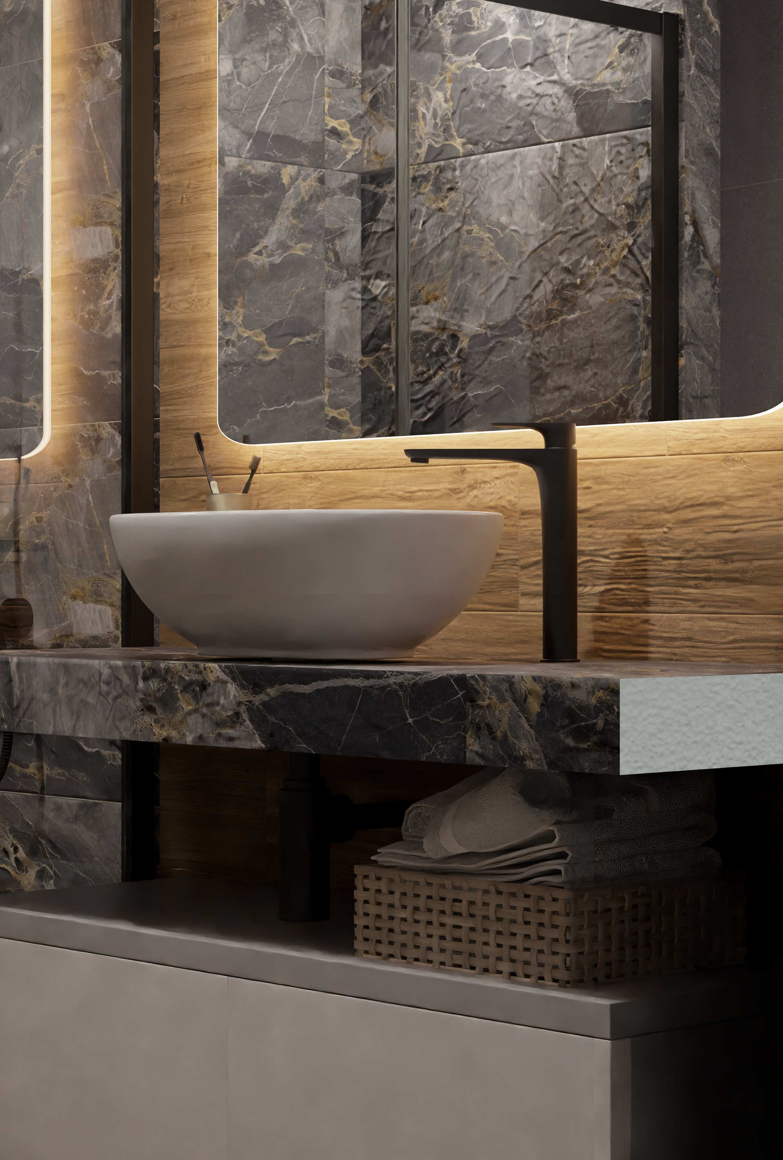 Нейтральная гамма, минимум декора, практичное хранение.-5