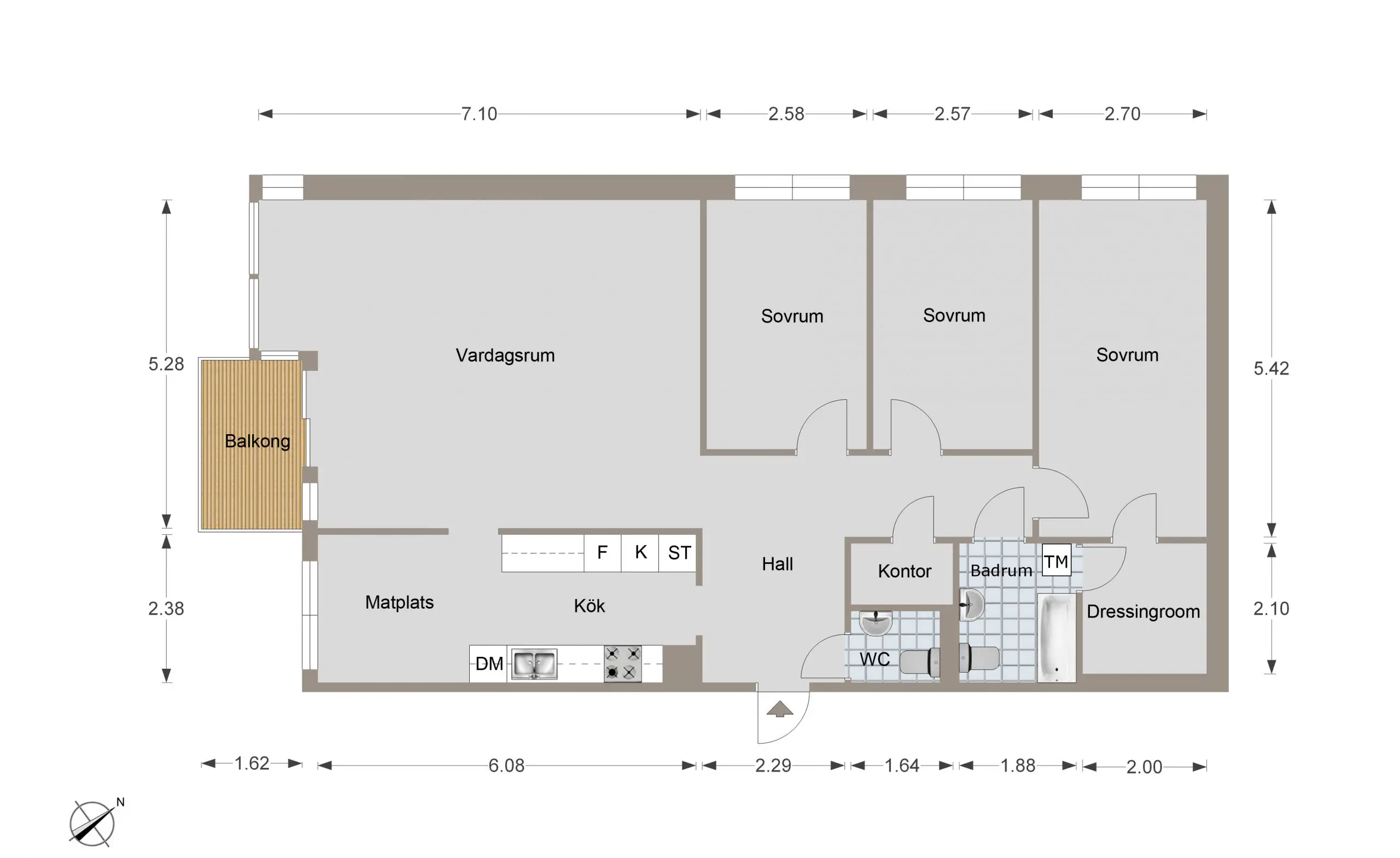 温馨家庭公寓的“hygge”风格阳台设计-22