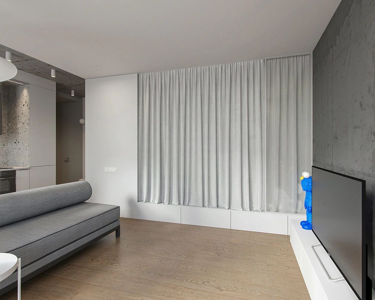 38㎡简约装修公寓丨俄罗斯莫斯科-12