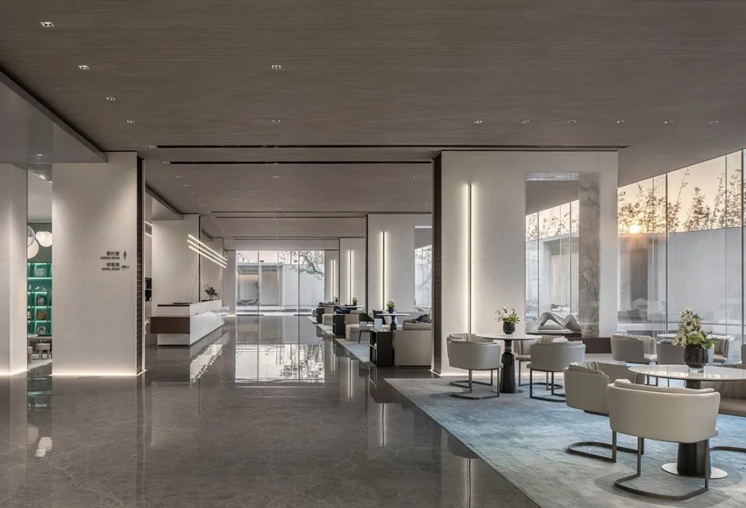   明德设计丨无锡招商雍荣府售楼部  室内设计  丨中国无锡-45