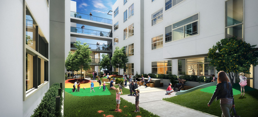 美国加州圣塔莫尼卡 120 户混合用途经济适用房项目丨Michael W. Folonis Architects-10