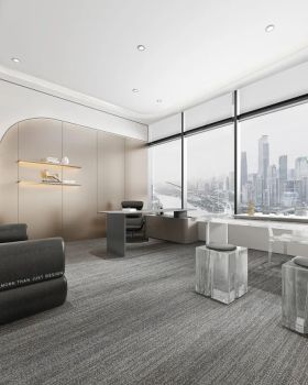 现代科技简约风格的办公室设计汇金国际金融中心丨杜特设计