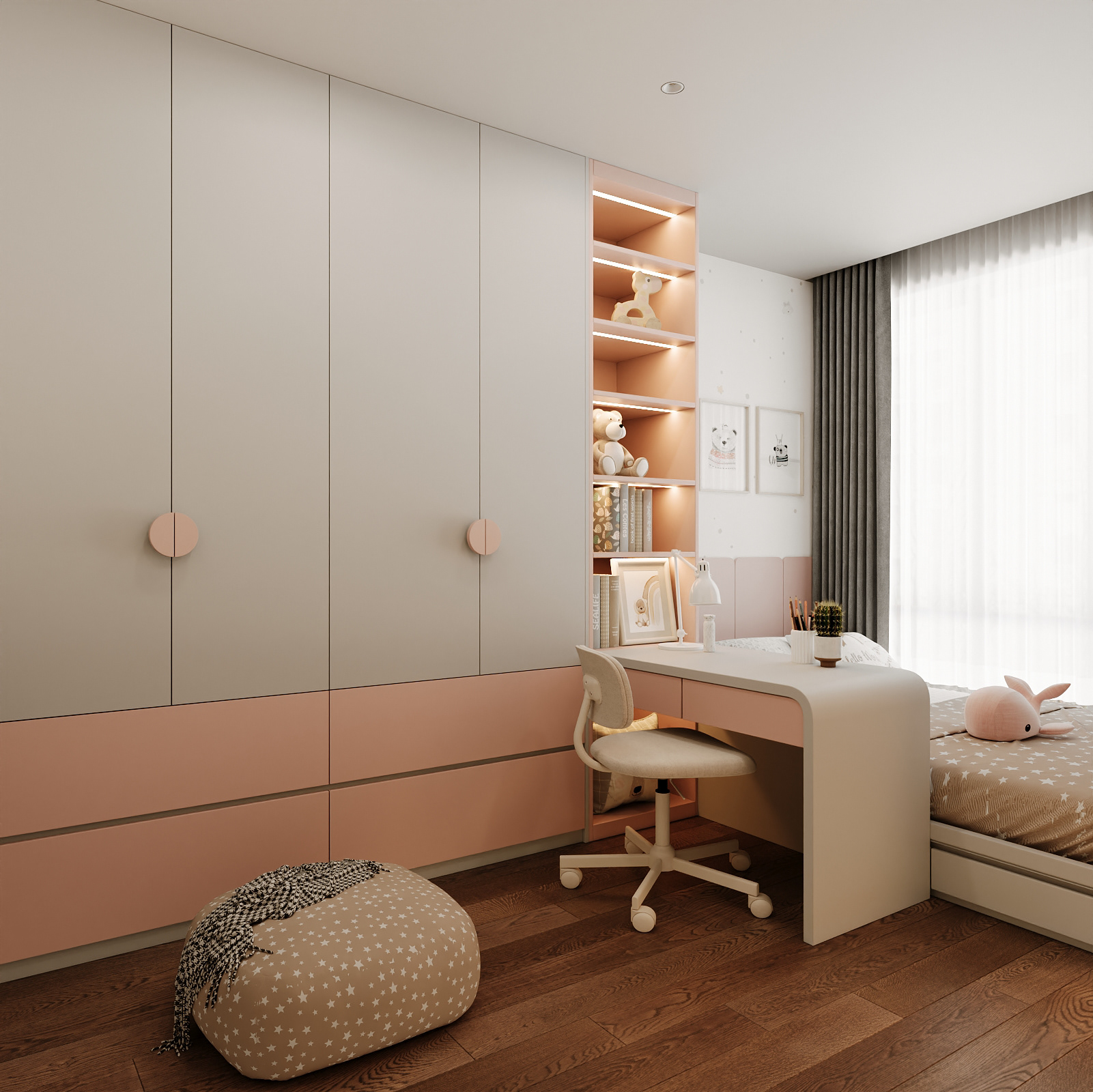 Balanced Serenity - Wood & Charcoal Contrast-18