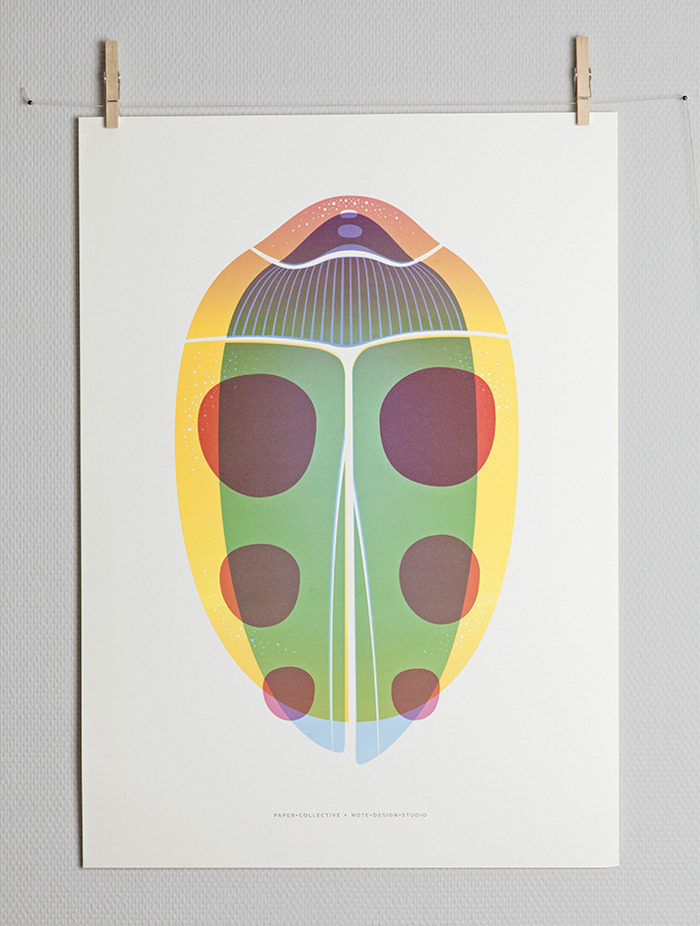 甲虫海报设计 | 印刷色彩的妙趣组合-2