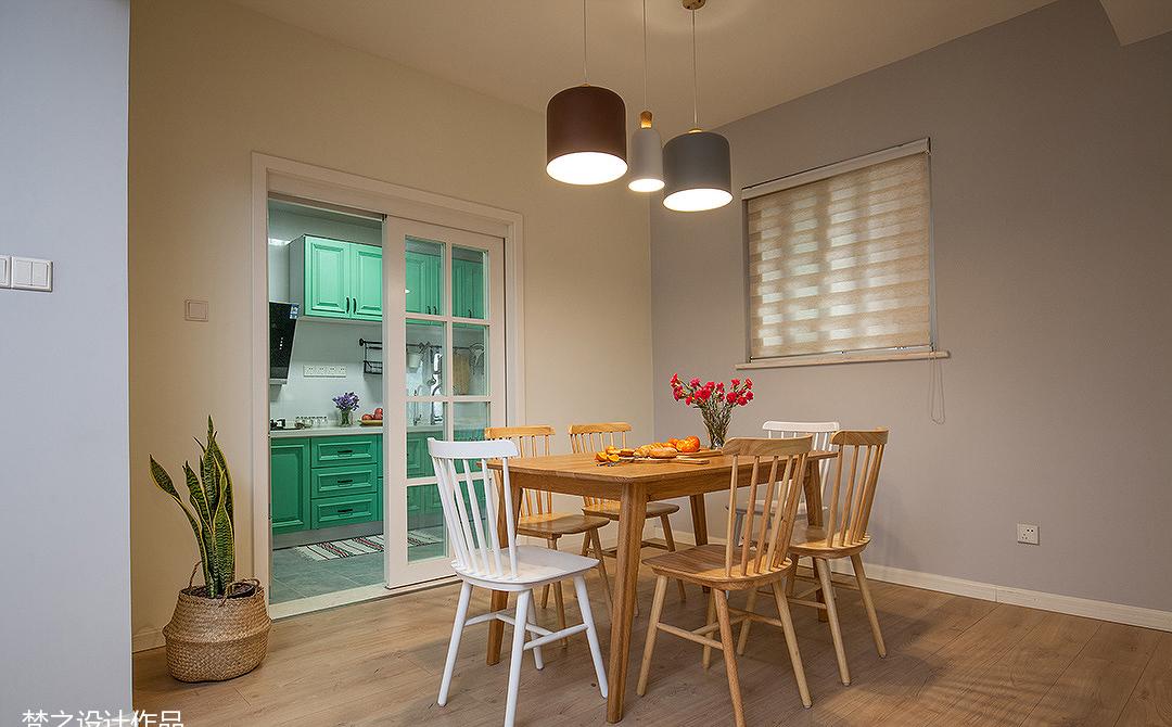 梵之设计丨平层丨悠悠的彩虹之家-0