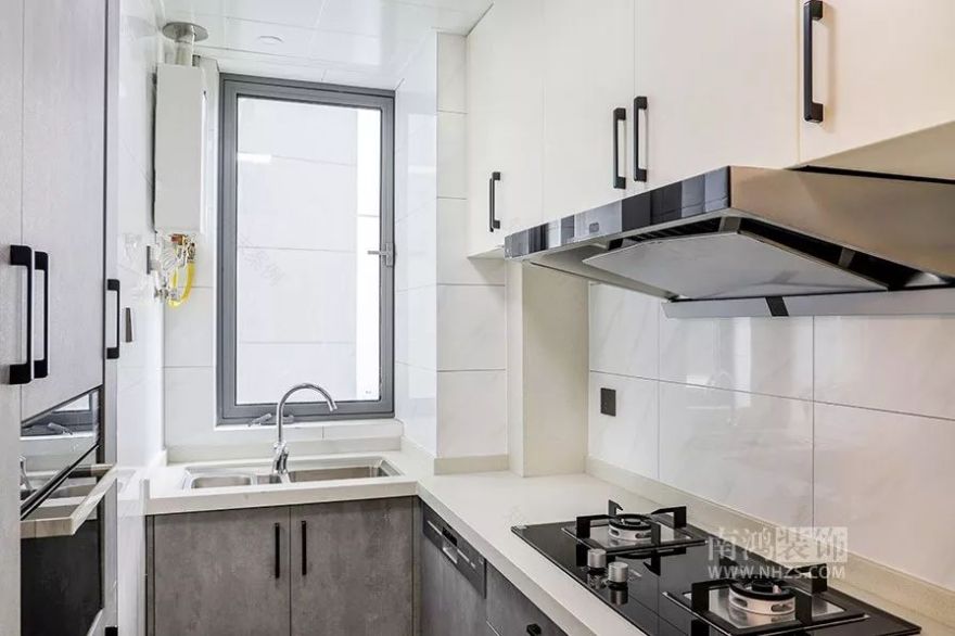 杭州公馆 90㎡现代轻奢空间,窄框线++ 金属元素引领潮流-18