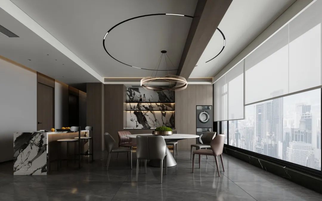 177㎡意式极简丨江山印·云玺丨中国阳江丨纵向·空间设计-12