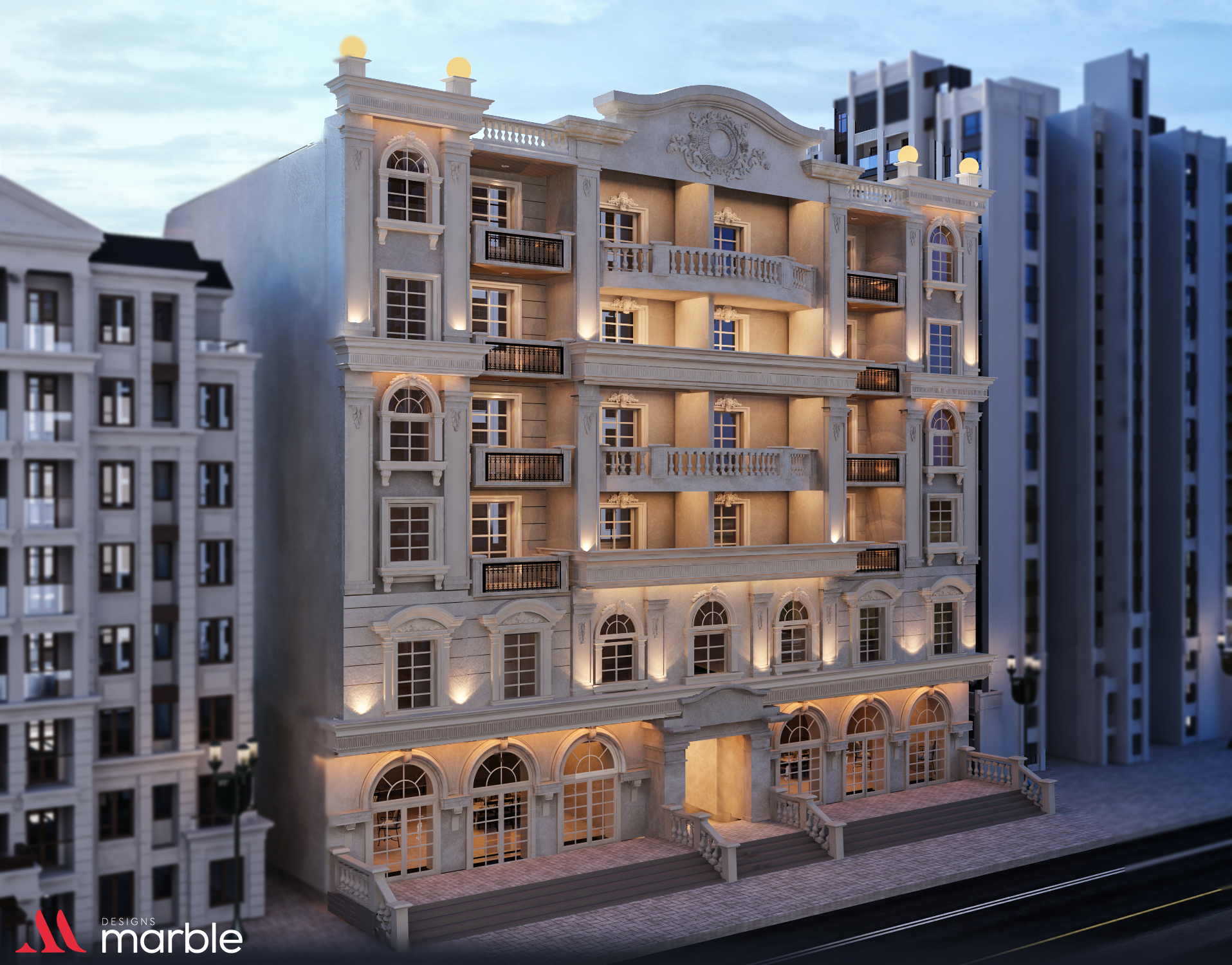 Classic residential tower-4