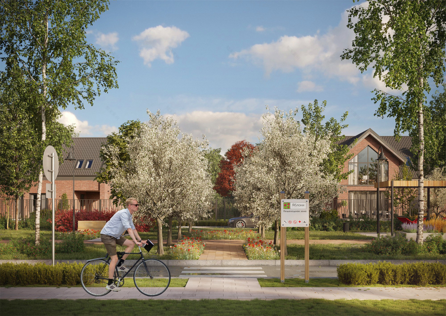 Яблони парк 别墅小区景观设计丨俄罗斯奔萨丨sp architect-19