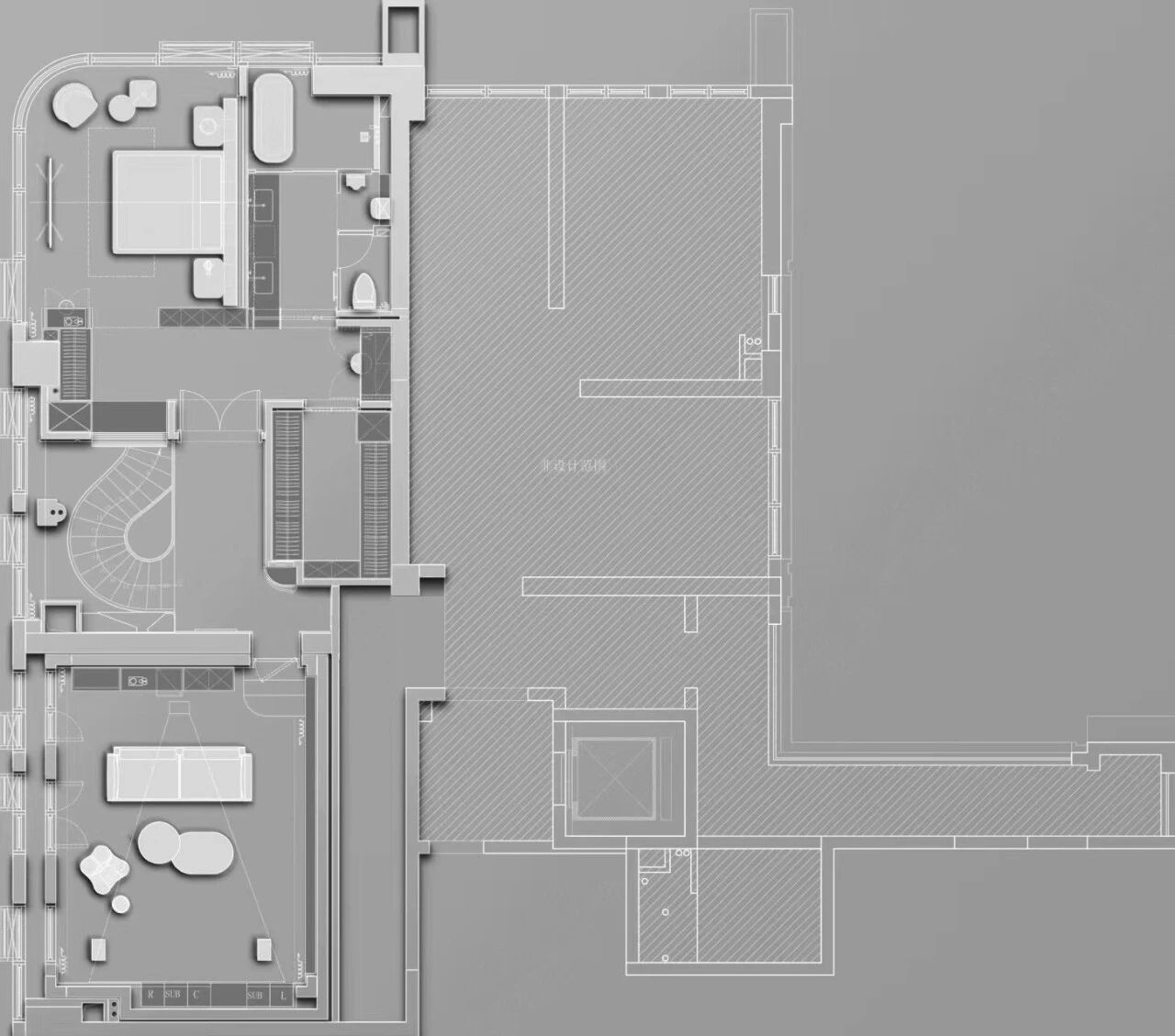 锦绣滨江双层豪宅丨中国重庆丨纳物凡璞空间设计-58